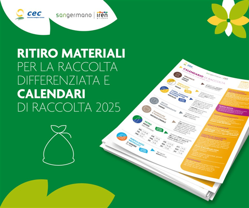 DISTRIBUZIONE SACCHETTI PER RACCOLTA DIFFERENZIATA